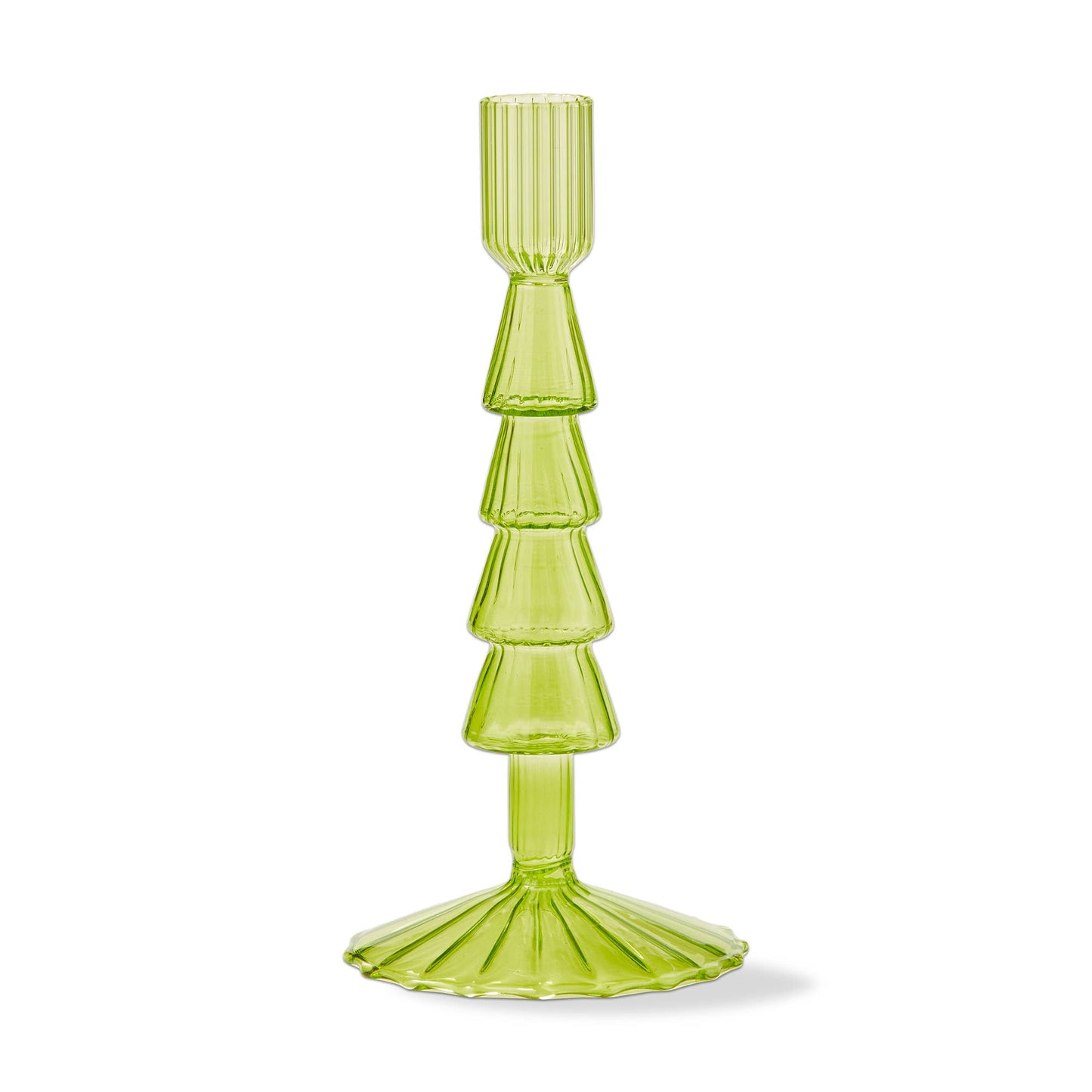 Groovy Tree Taper Holder Large Lt Green