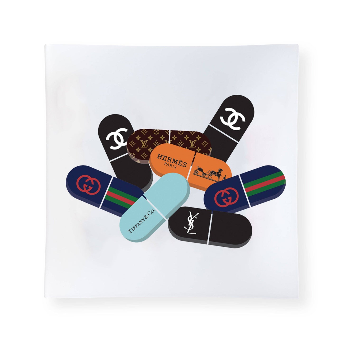 Square Trinket Tray - Designer Pills