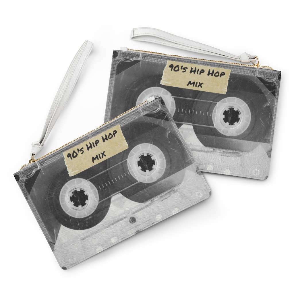 ’90s Hip Hop Mix Cassette Clutch & Wristlet