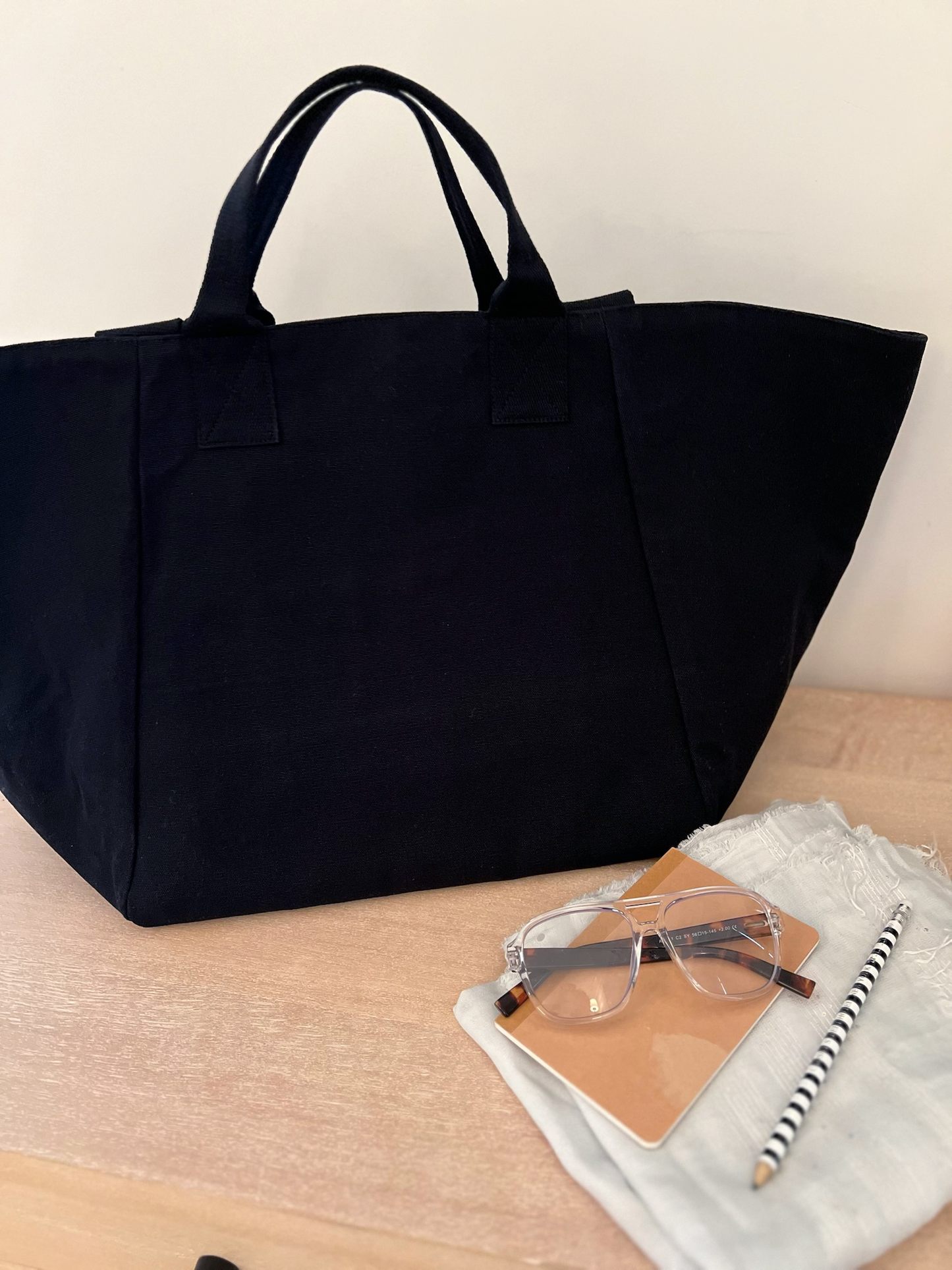 Custom Black Chelsea Bag by Paulette Home