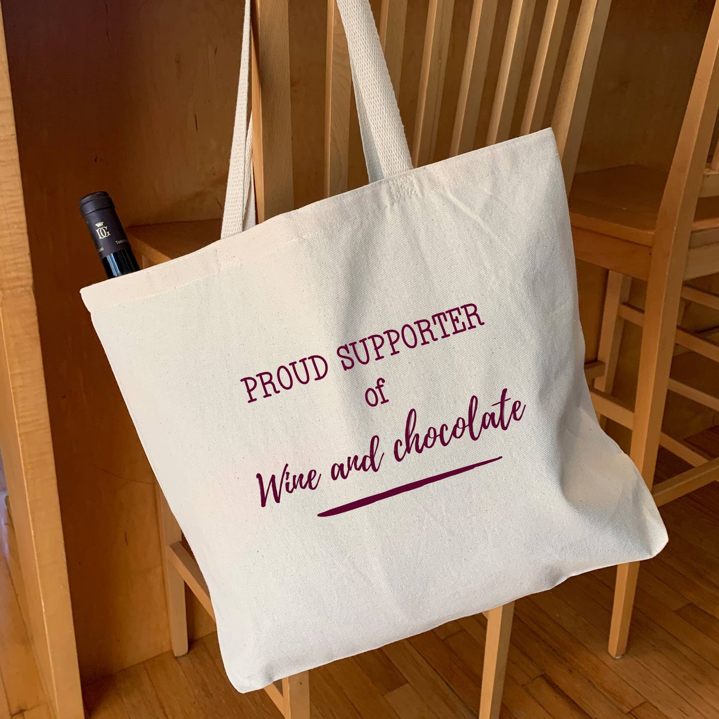 Custom Printed Large Canvas Tote Bag with Your Design