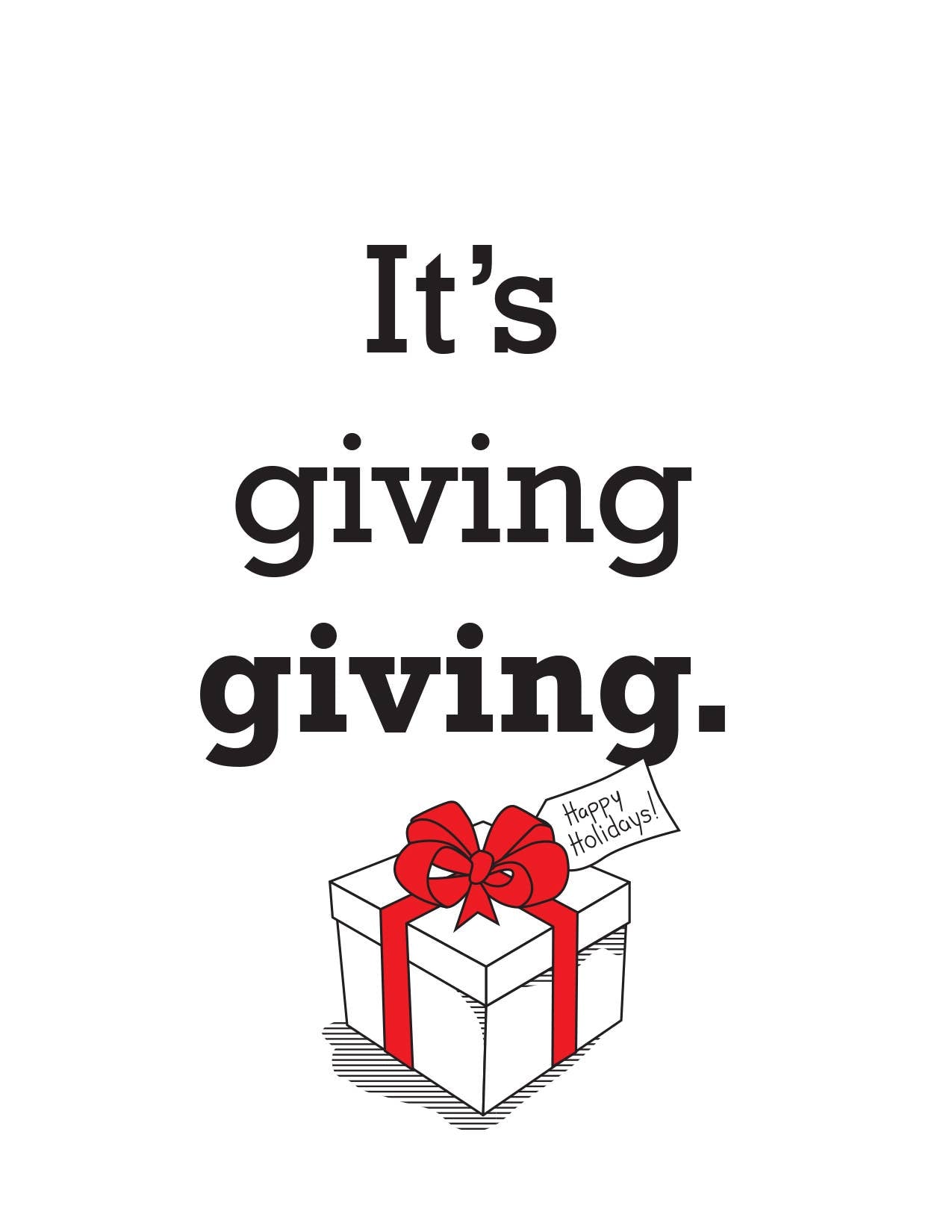 It's Giving Giving