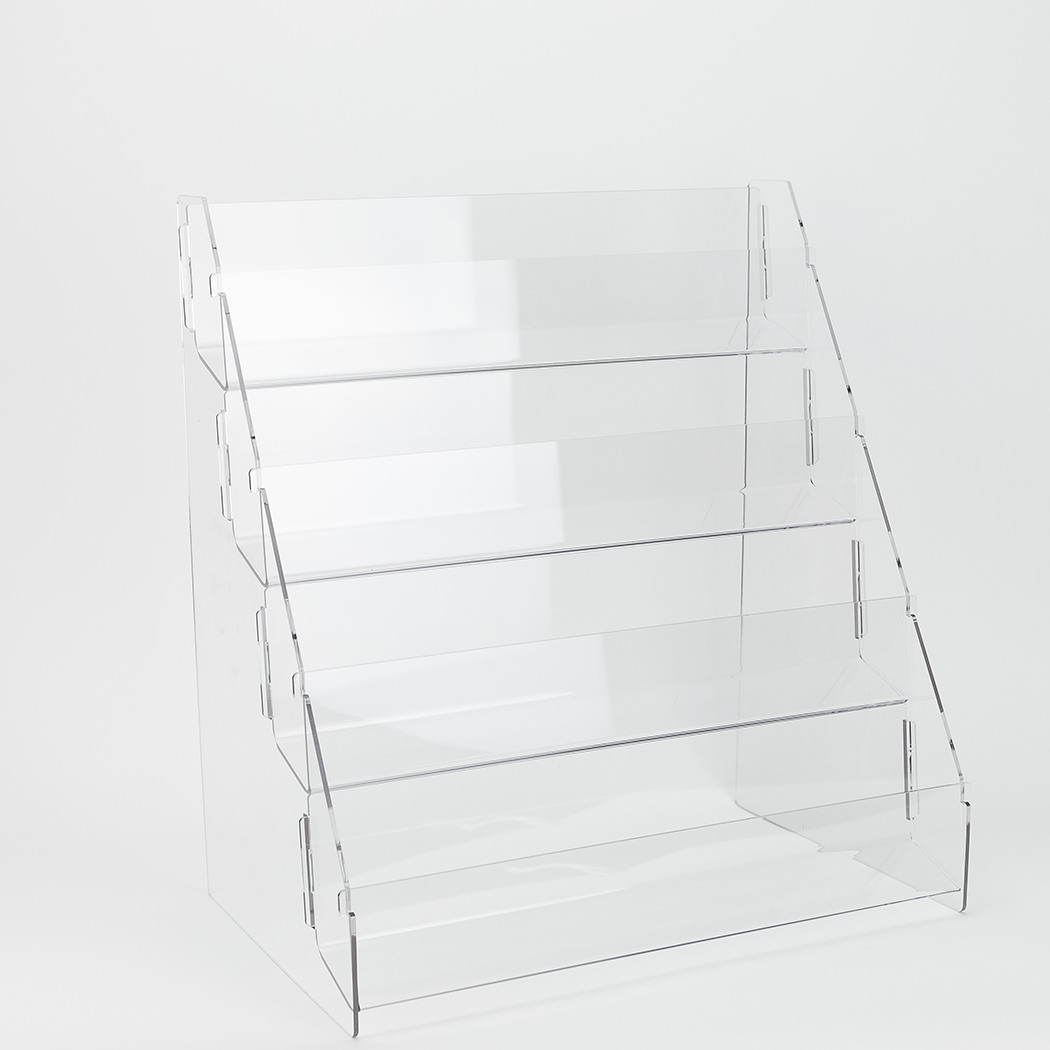 Greeting Card Display Rack - Acrylic Counter Rack - Filled