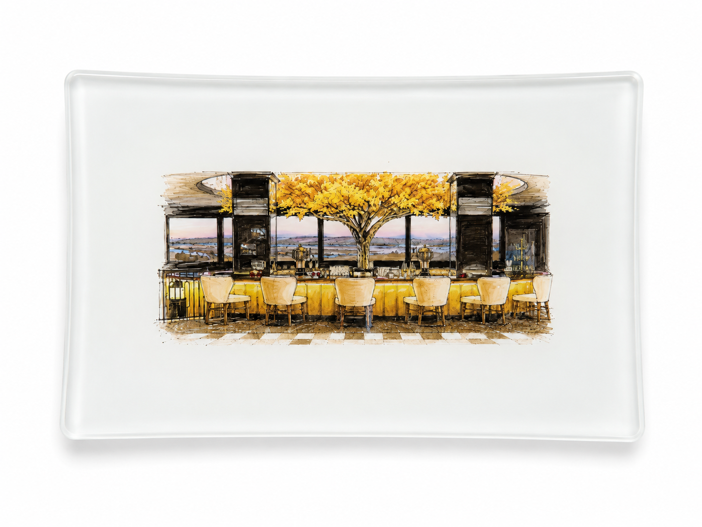 Cottonwood Room Glass Tray