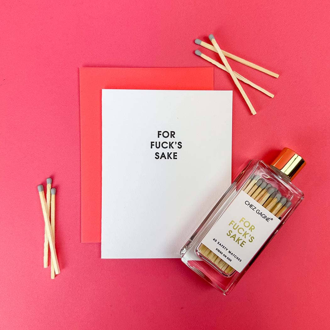 For Fuck's Sake - Everyday | Sympathy - Letterpress Card
