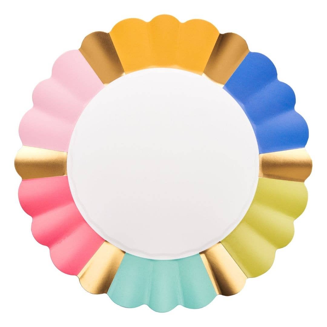 Panoply Scalloped Paper Dinner Plates | Pack of 8