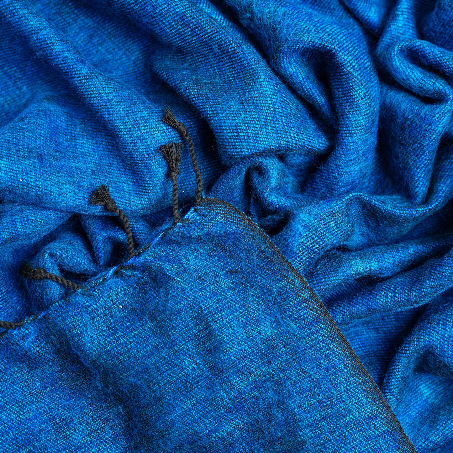 Extra Soft Yak wool Travel Throw Blanket 46"x96" Handmade