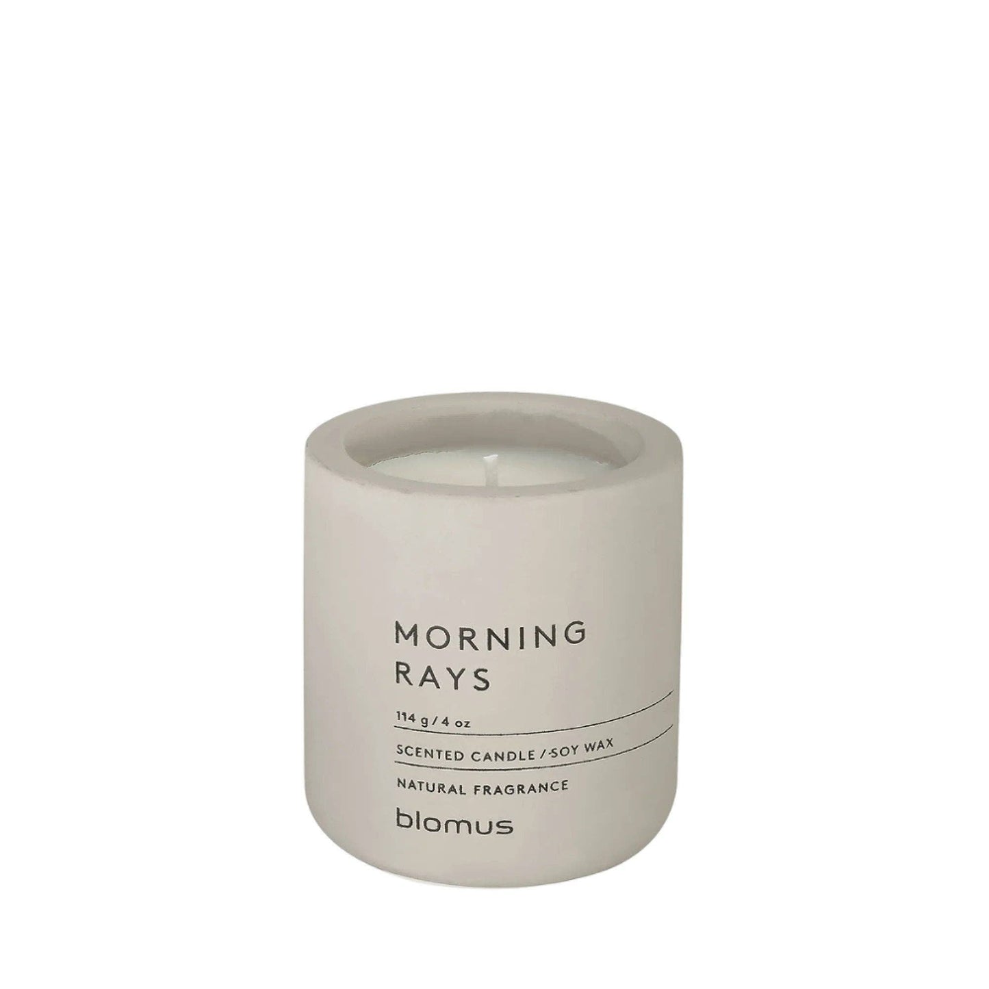 Soy Wax Scented Candle in Concrete Container – Small, 24hr Burn, Multiple Scents