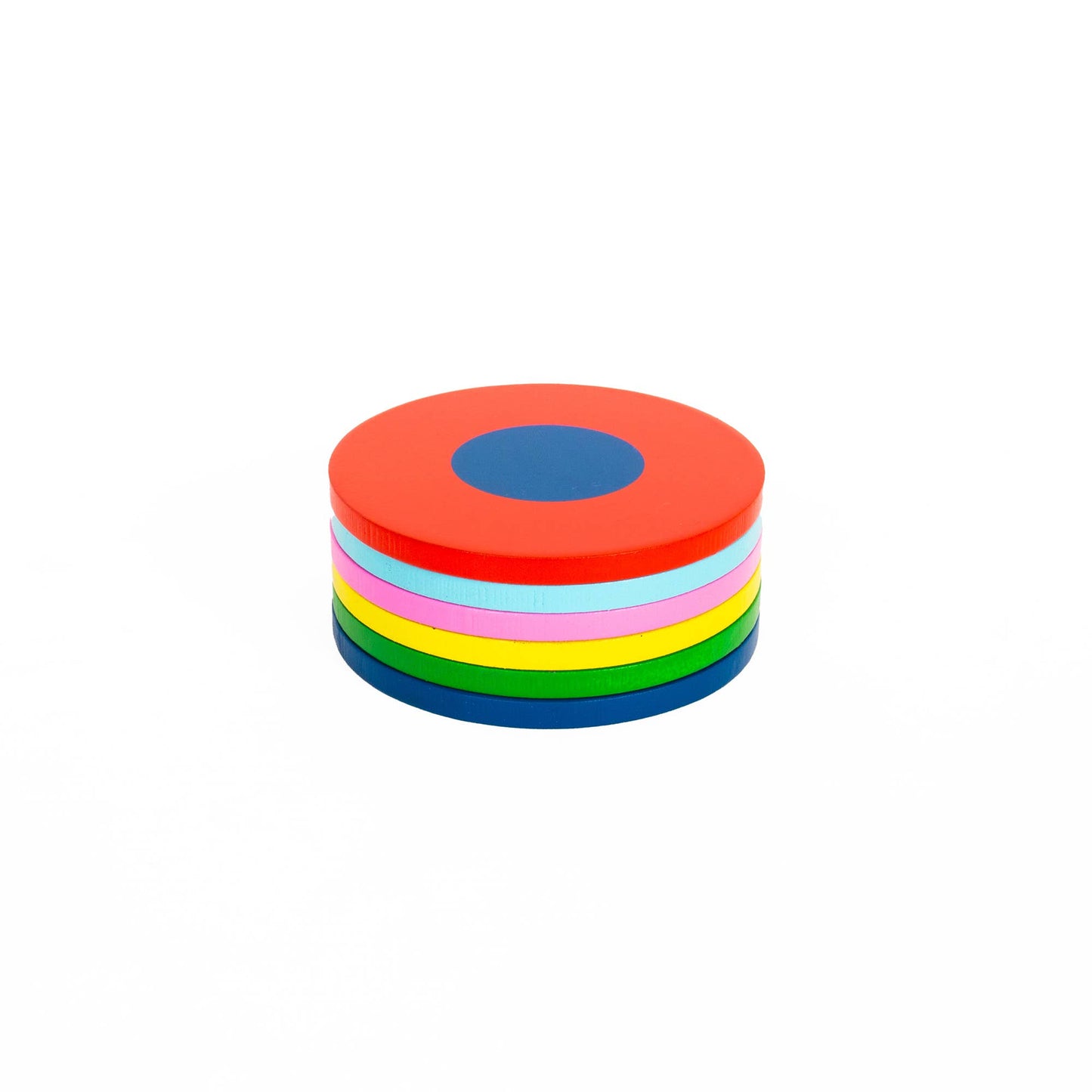 PACK OF 6 RAINBOW COASTERS HF