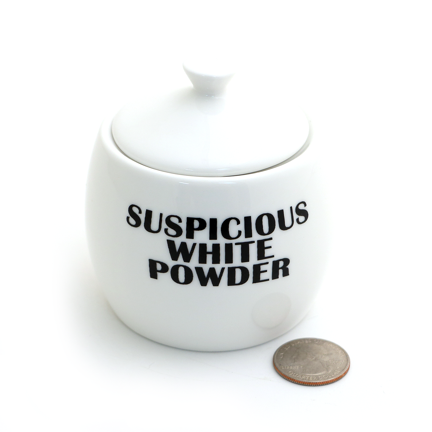 Suspicious White Powder Round Sugar Bowl - LIMITED EDITION