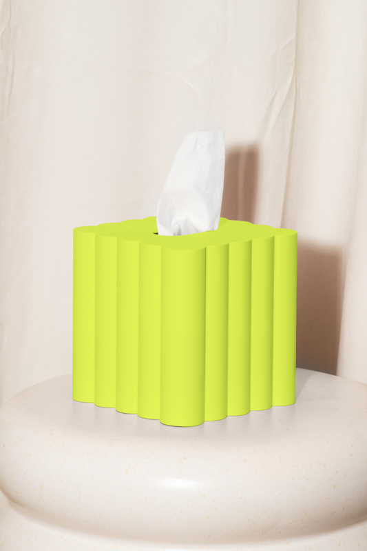 3D Printed Tissue Box Cover – Decorative Cloud Design, Eco BioPlastic, 9 Colors