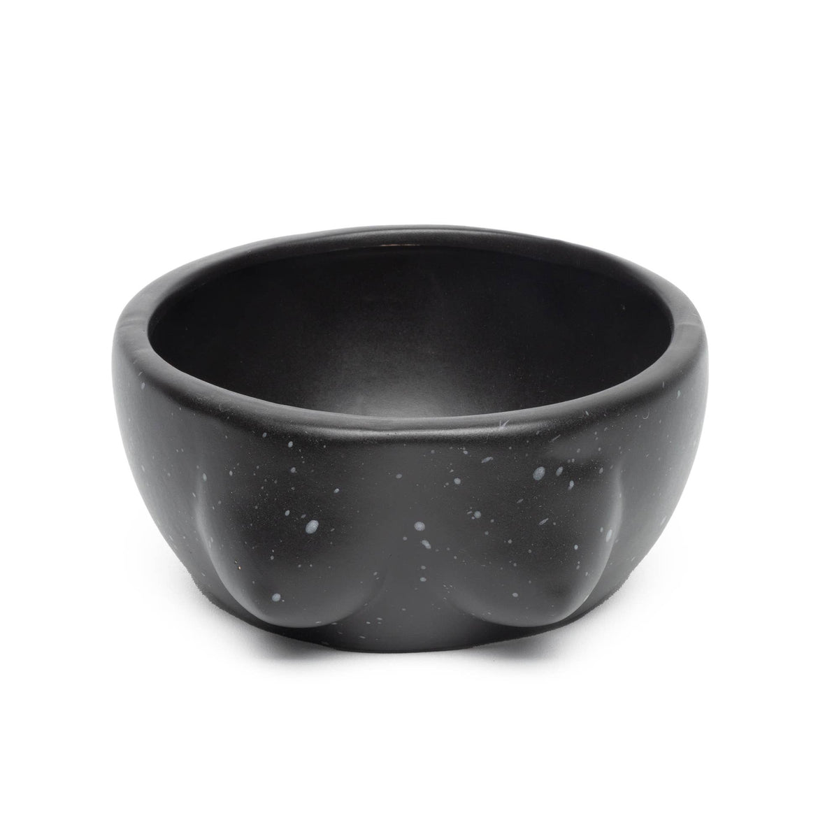 Hand-Painted Tits Bowl, Black