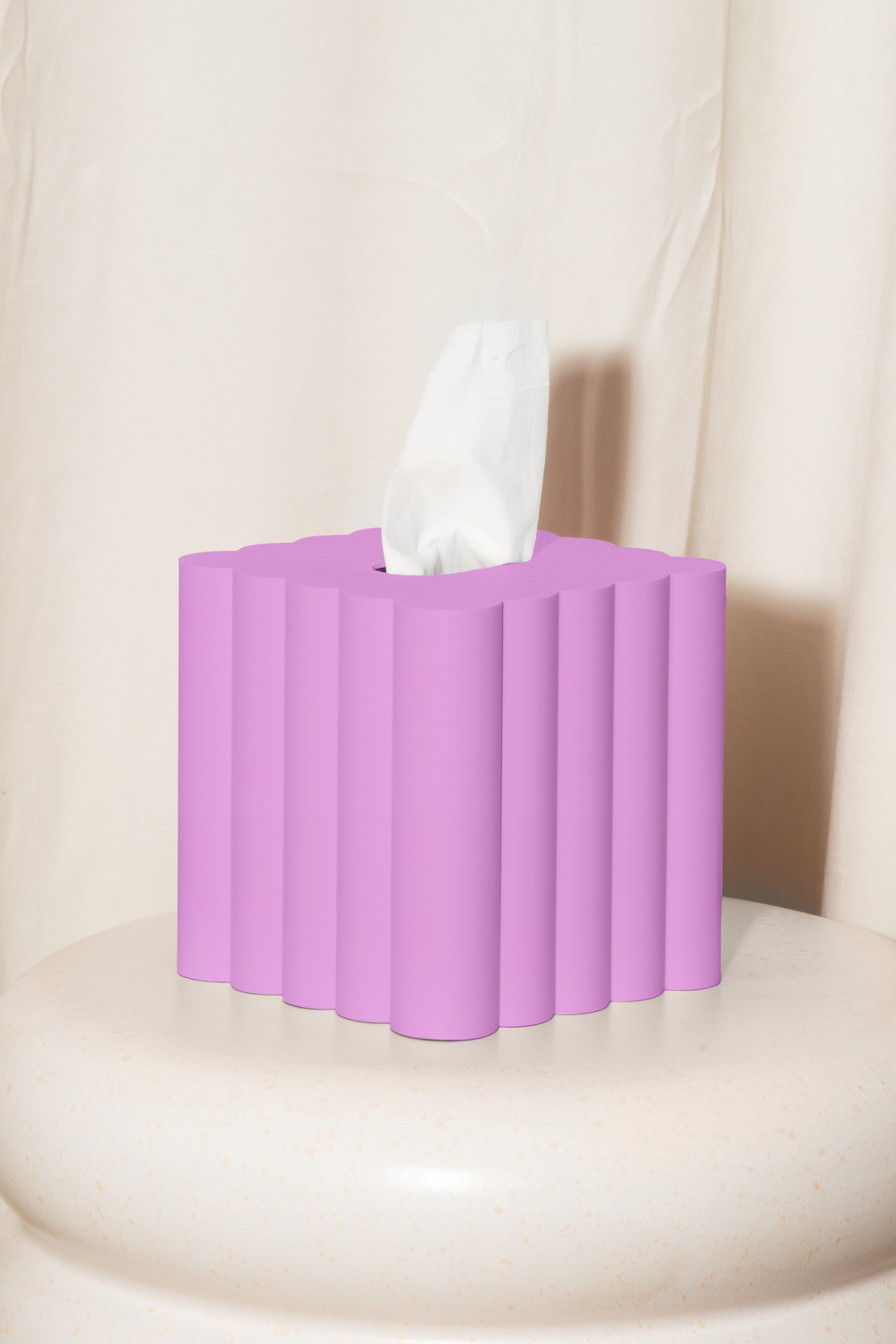 3D Printed Tissue Box Cover – Decorative Cloud Design, Eco BioPlastic, 9 Colors