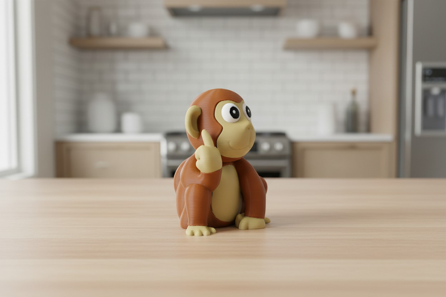 Monkey Middle Finger Figurine, Funny Gag Gift