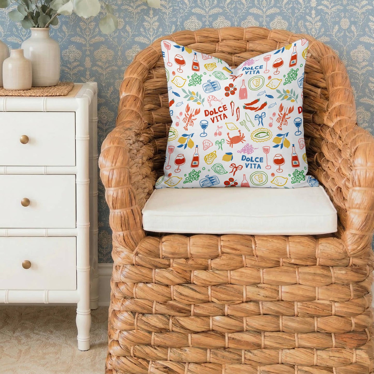 Italian Summer Tailored Pillows | Patterned Pillows