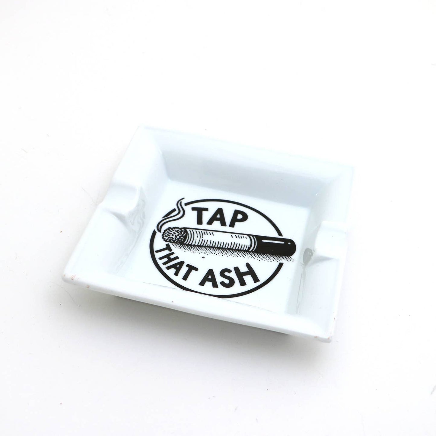 Tap That Ash Ceramic Ashtray, Gift for smoker