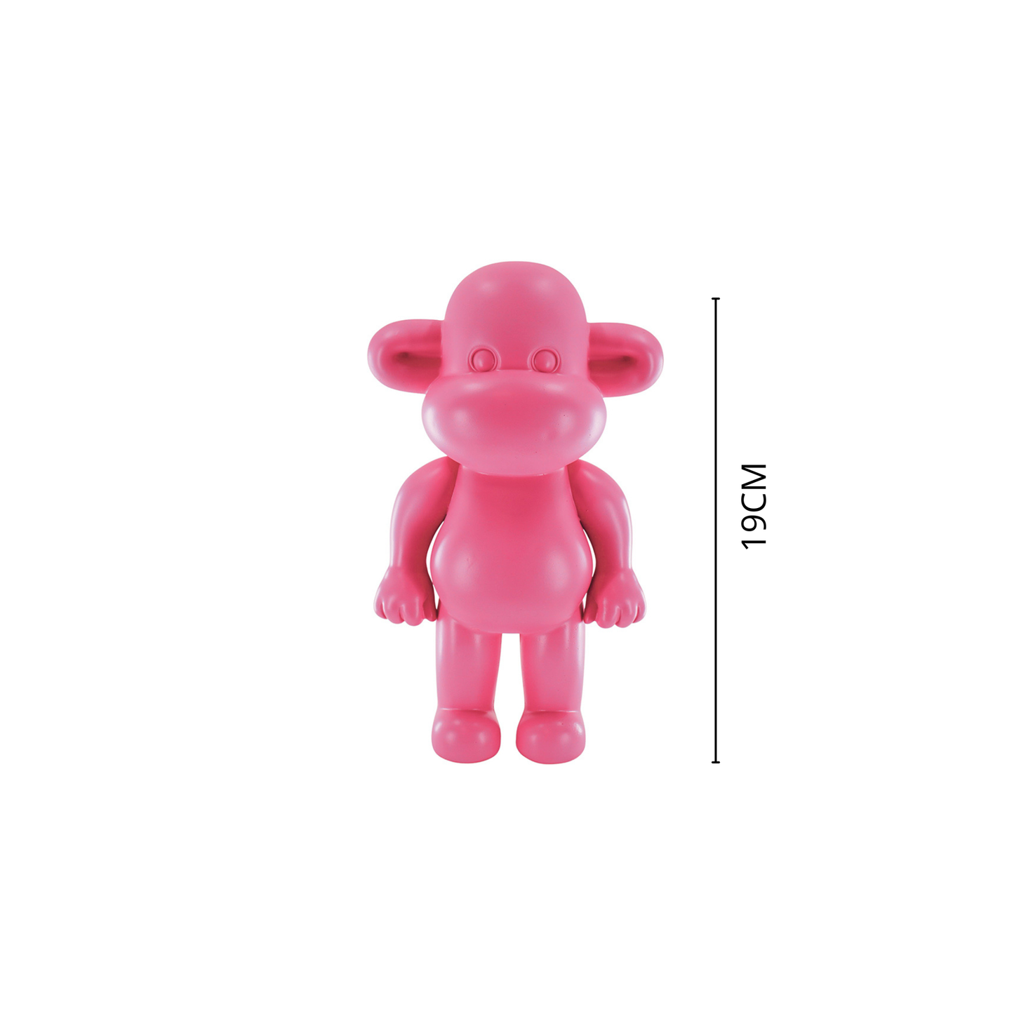 Figurine - Monkey Figurine 'The Legend' - Polyresin - Pink - 11x7x19cm