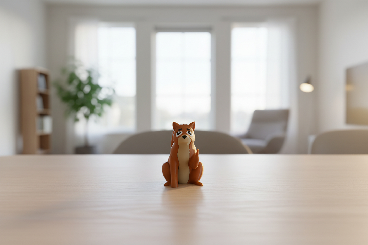 Squirrel Middle Finger Figurine, Funny Gag Gift