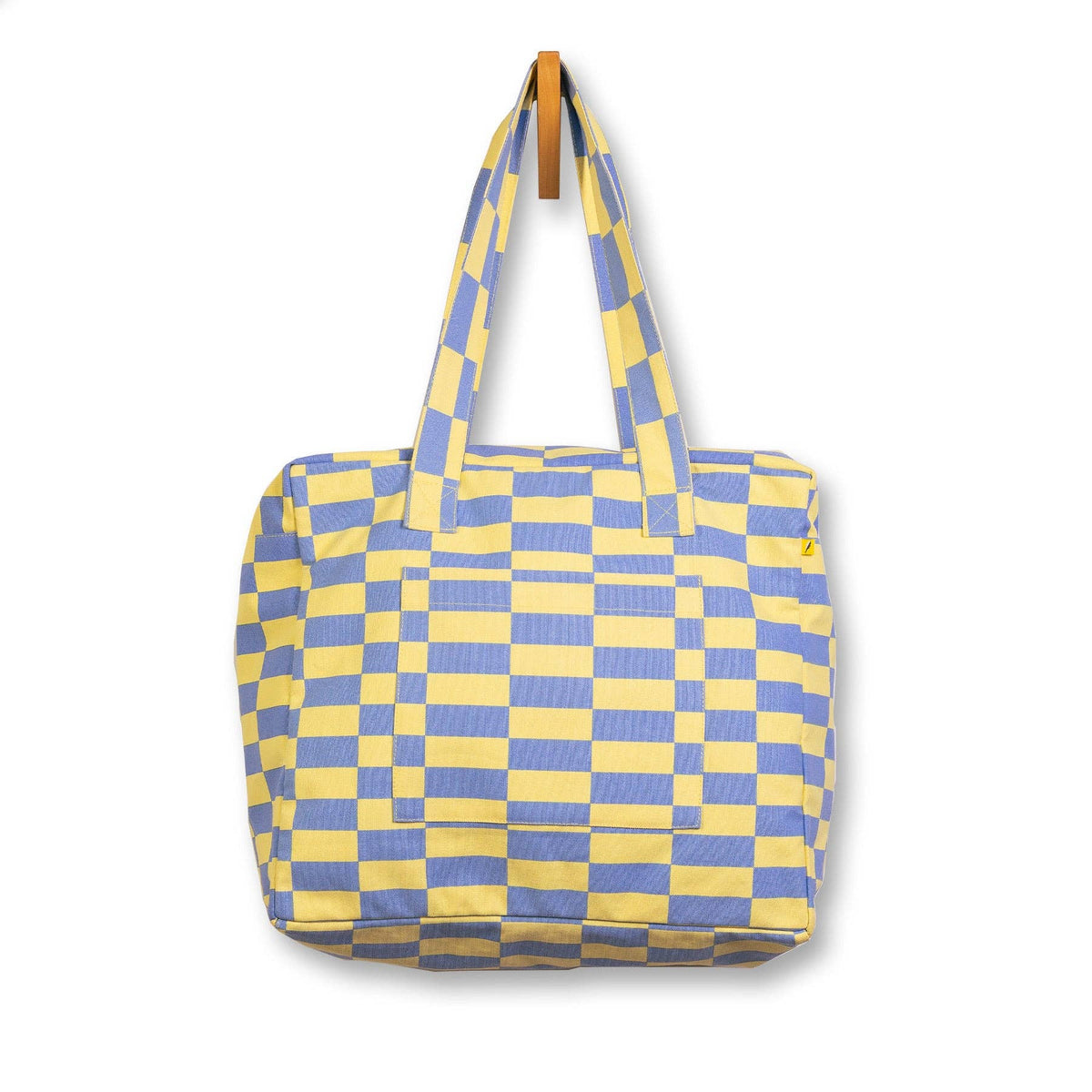 Fluf Daytrip Organic Cotton Tote – Riviera Check