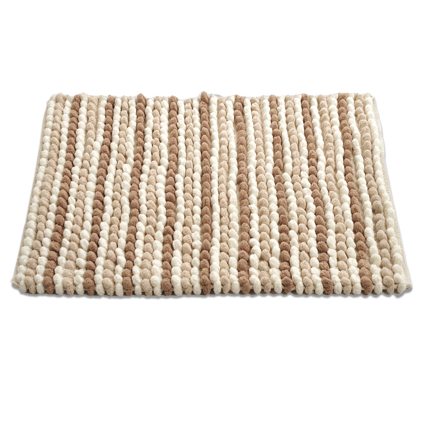 Striped Chunky Bobble Bath Mat - Super Soft & Absorbent