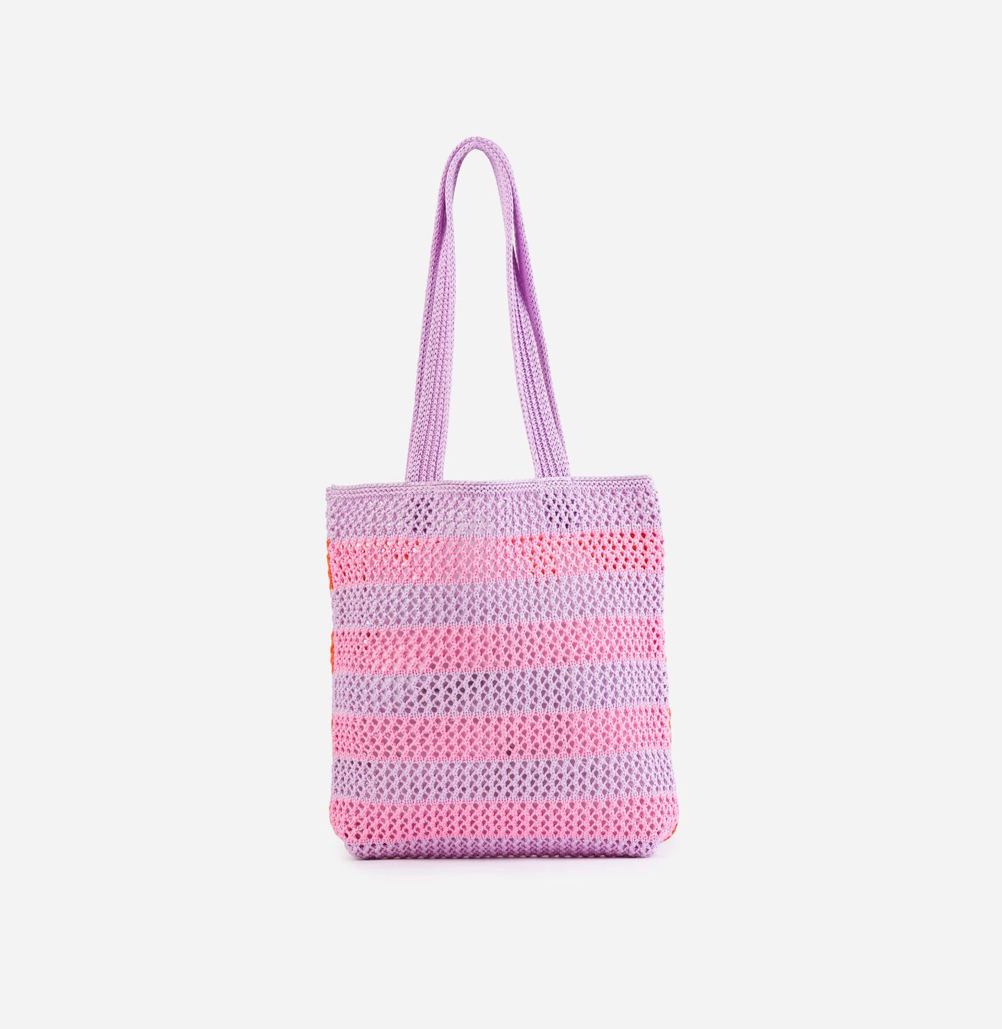 Stripe Raffia Tote