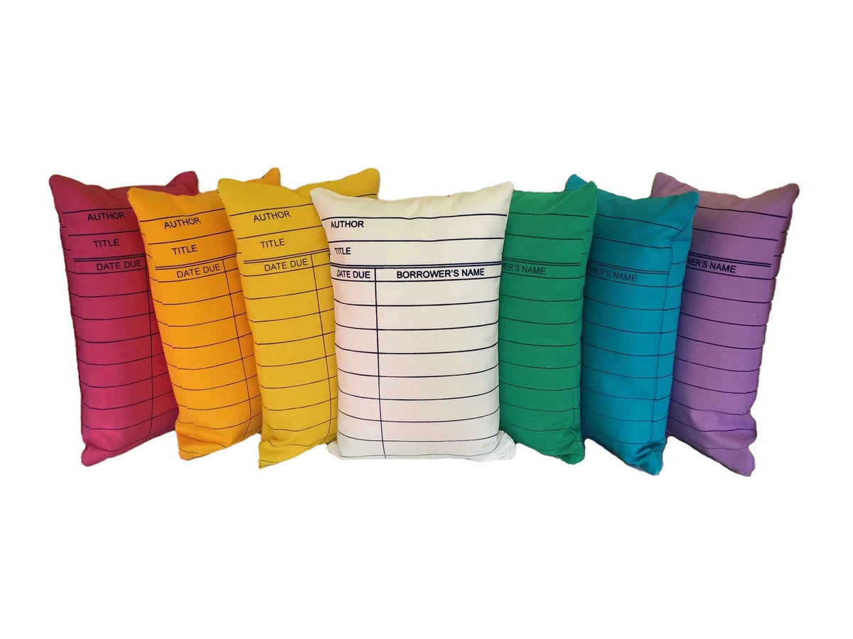 Library Card Pillows