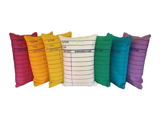 Library Card Pillows
