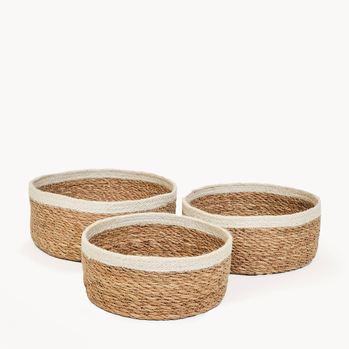 Handwoven Wicker Basket • Savar Storage Bowl - Set of 3