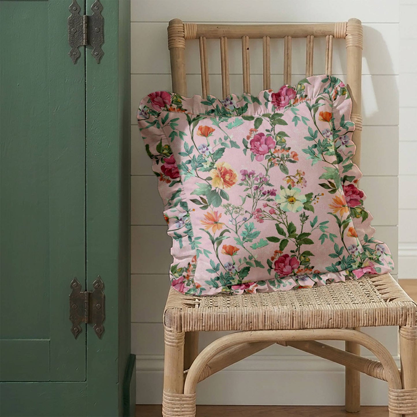 Constance Ruffled Pillow | Square & Lumbar Cotton Pillow