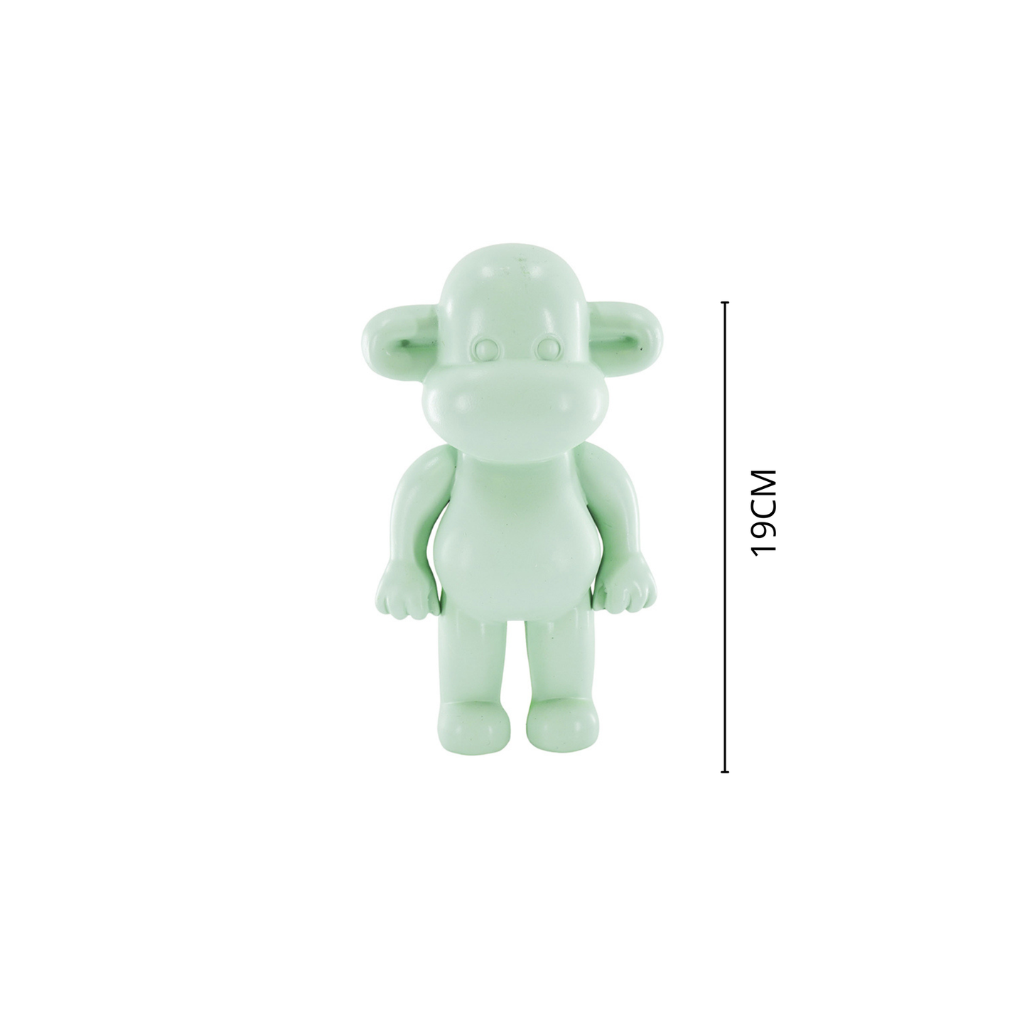 Figurine - Monkey Figurine 'The Legend' - Polyresin - Mintgreen - 11x7x19cm