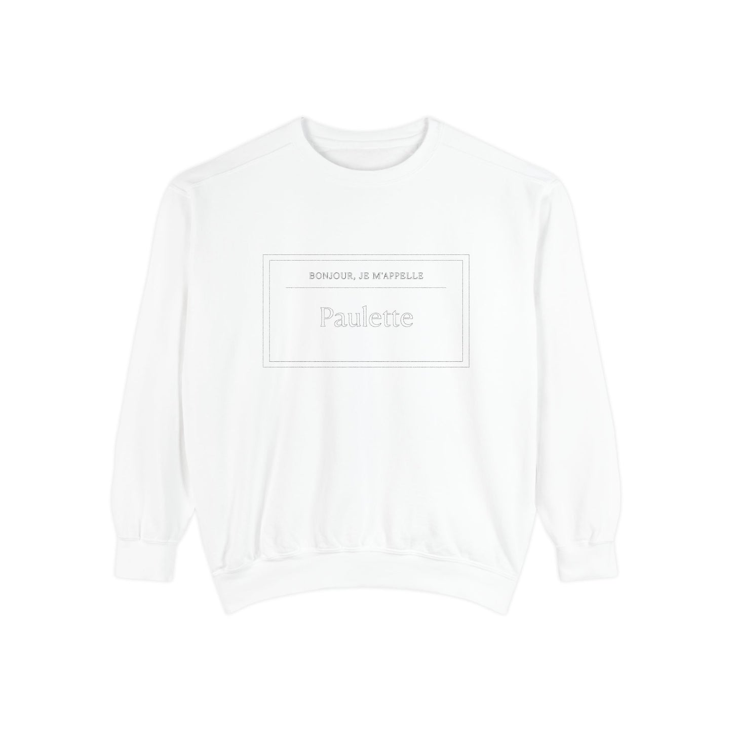 Embroidered 'Paulette' Garment-Dyed Sweatshirt