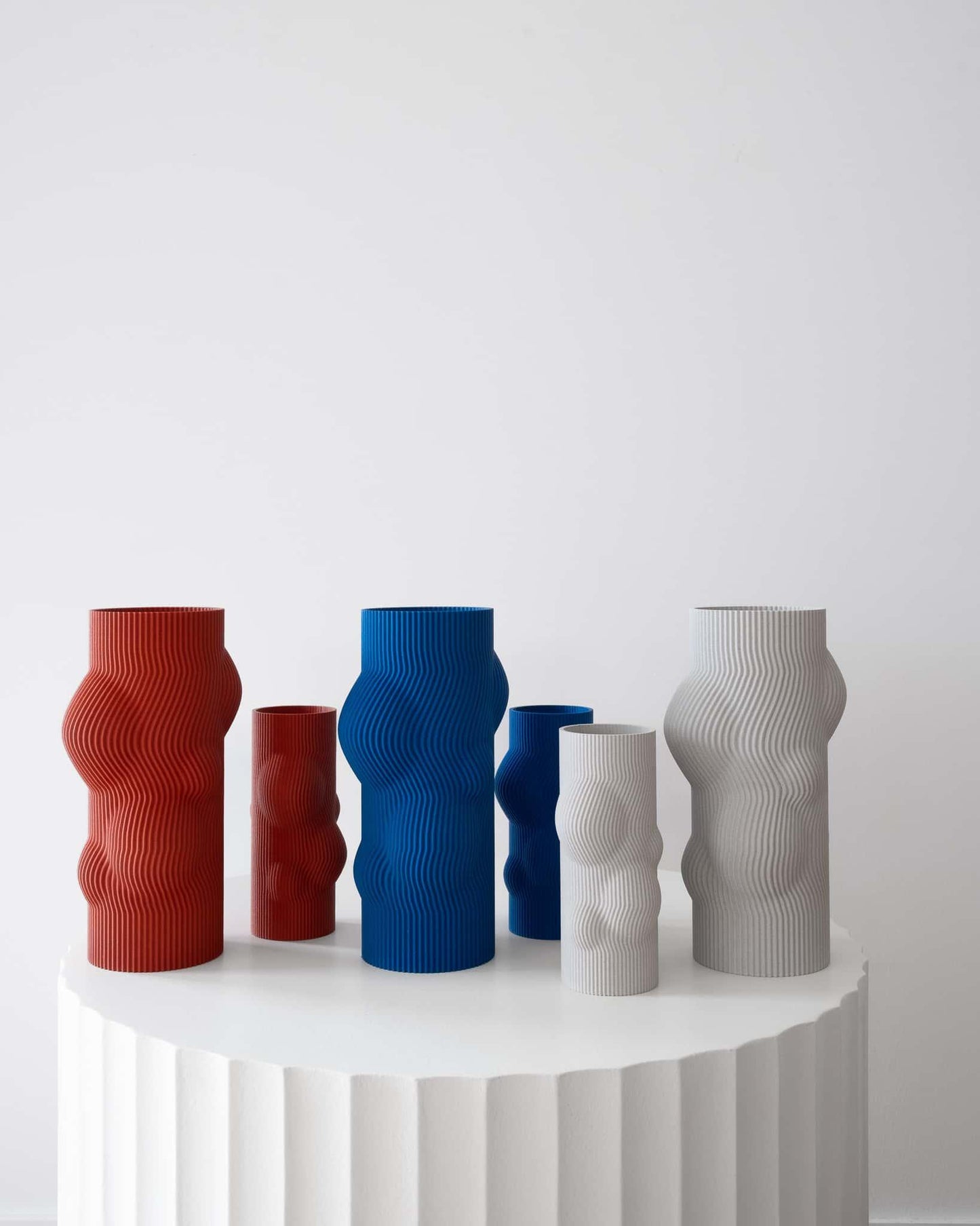RIPPLE Sculptural Vase | Terracotta