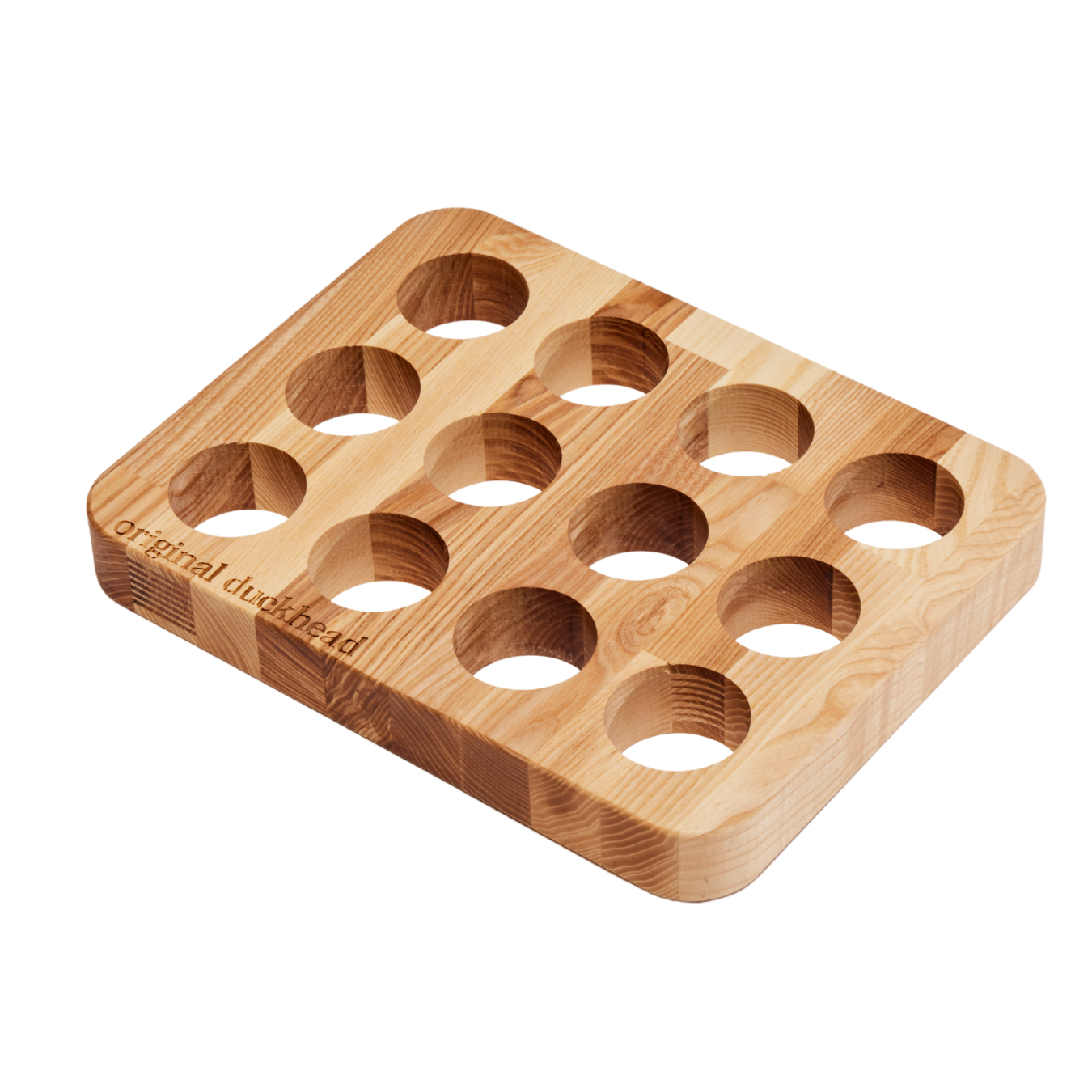 12-Slot Wooden Umbrella POS Display Stand