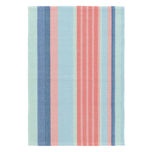Aruba Stripe Handwoven Cotton Rug 2x3 | Multi