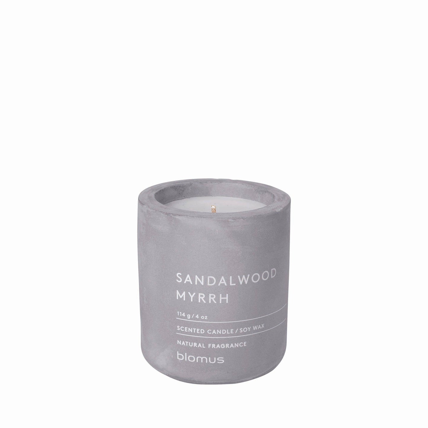 Soy Wax Scented Candle in Concrete Container – Small, 24hr Burn, Multiple Scents