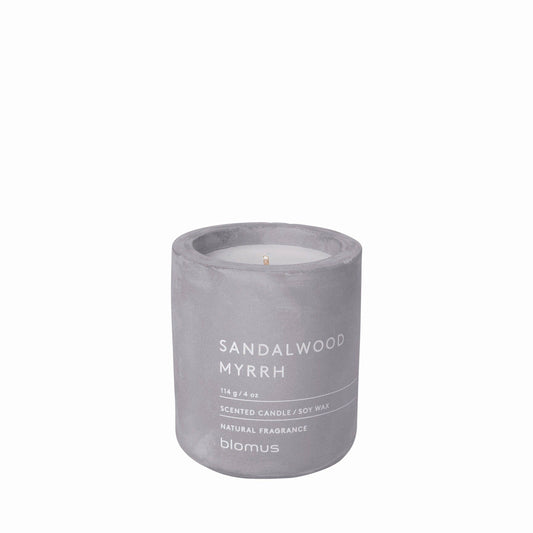 Soy Wax Scented Candle in Concrete Container – Small, 24hr Burn, Multiple Scents