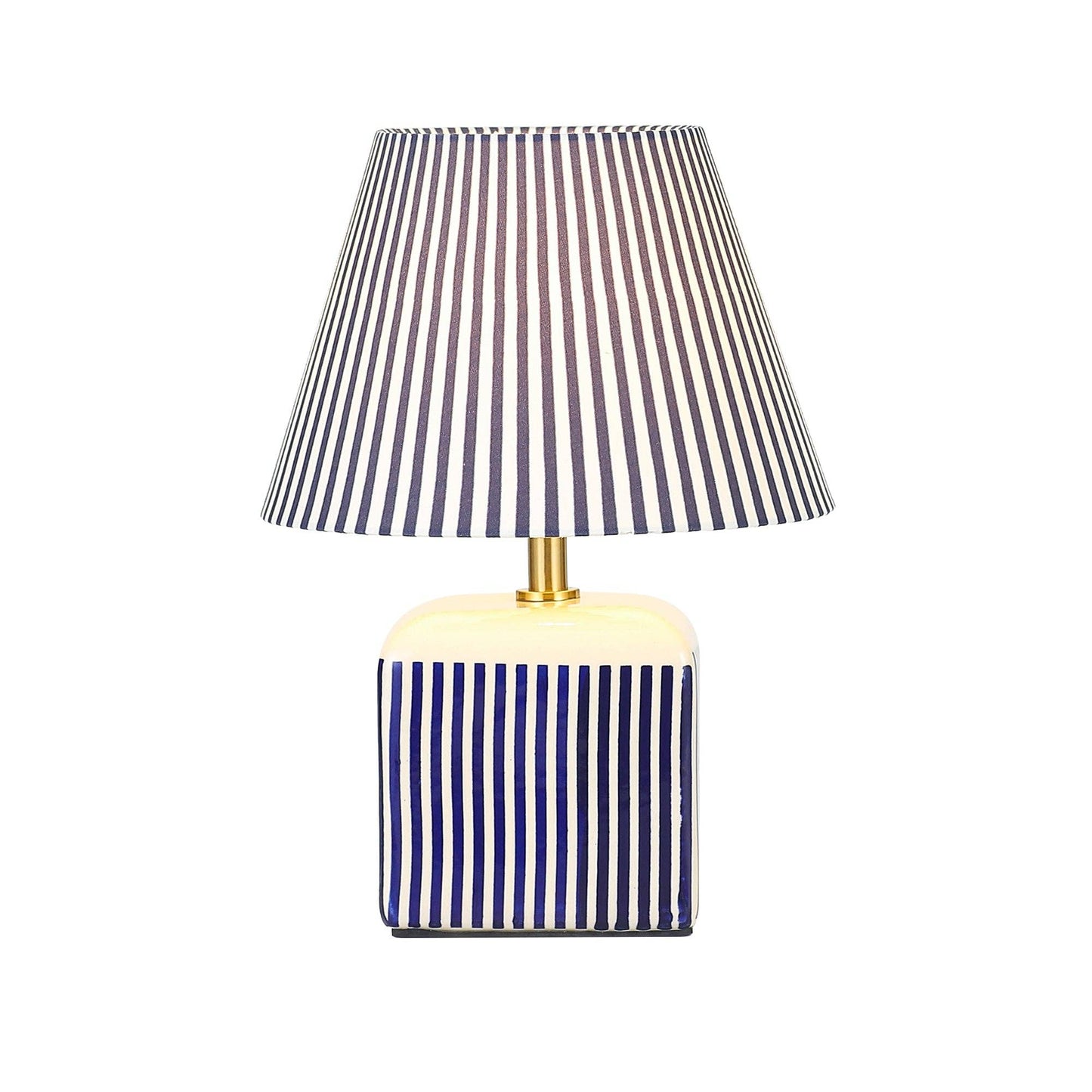 Amaris Ceramic Striped Table Lamp