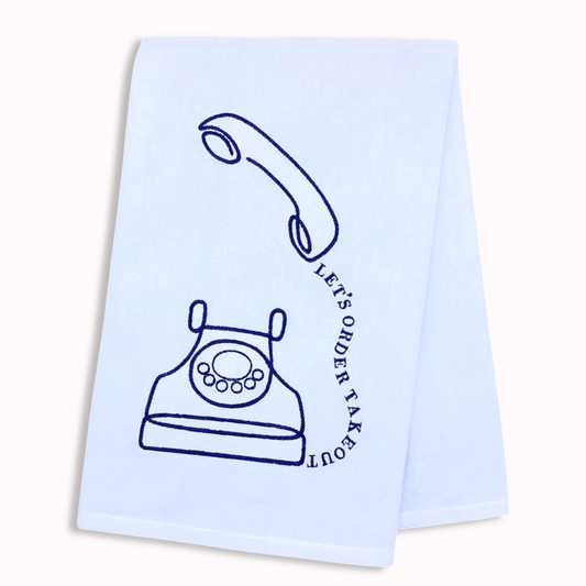 Let's Order Takeout Tea Towel
