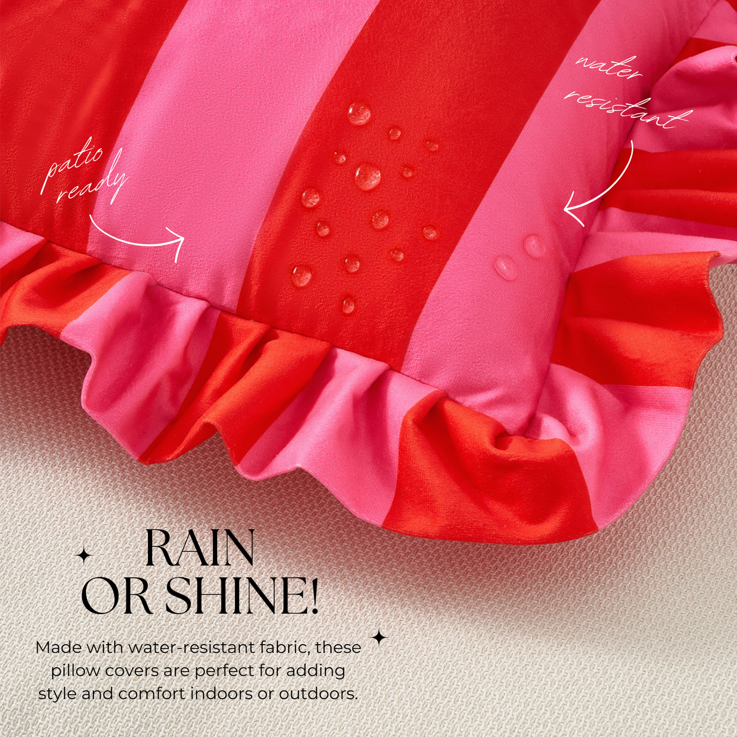 Quetzal Pillow - Hot Pink/Red