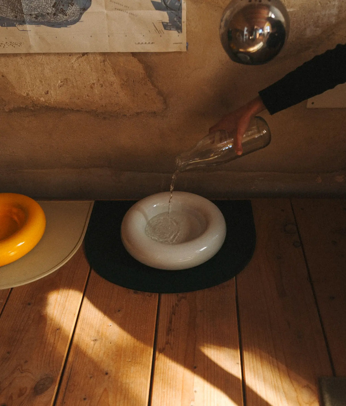 HotDog Ceramic Tubular Dog Feeder Large