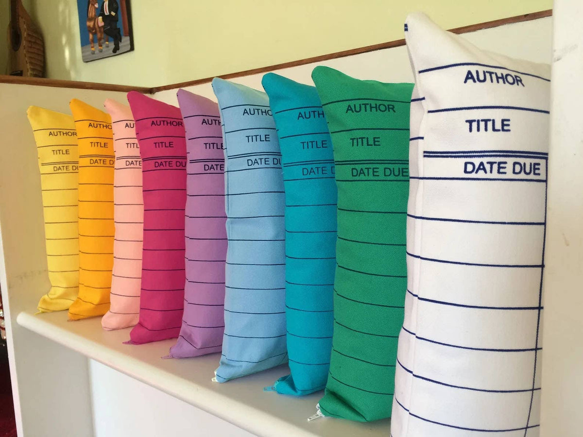 Library Card Pillows