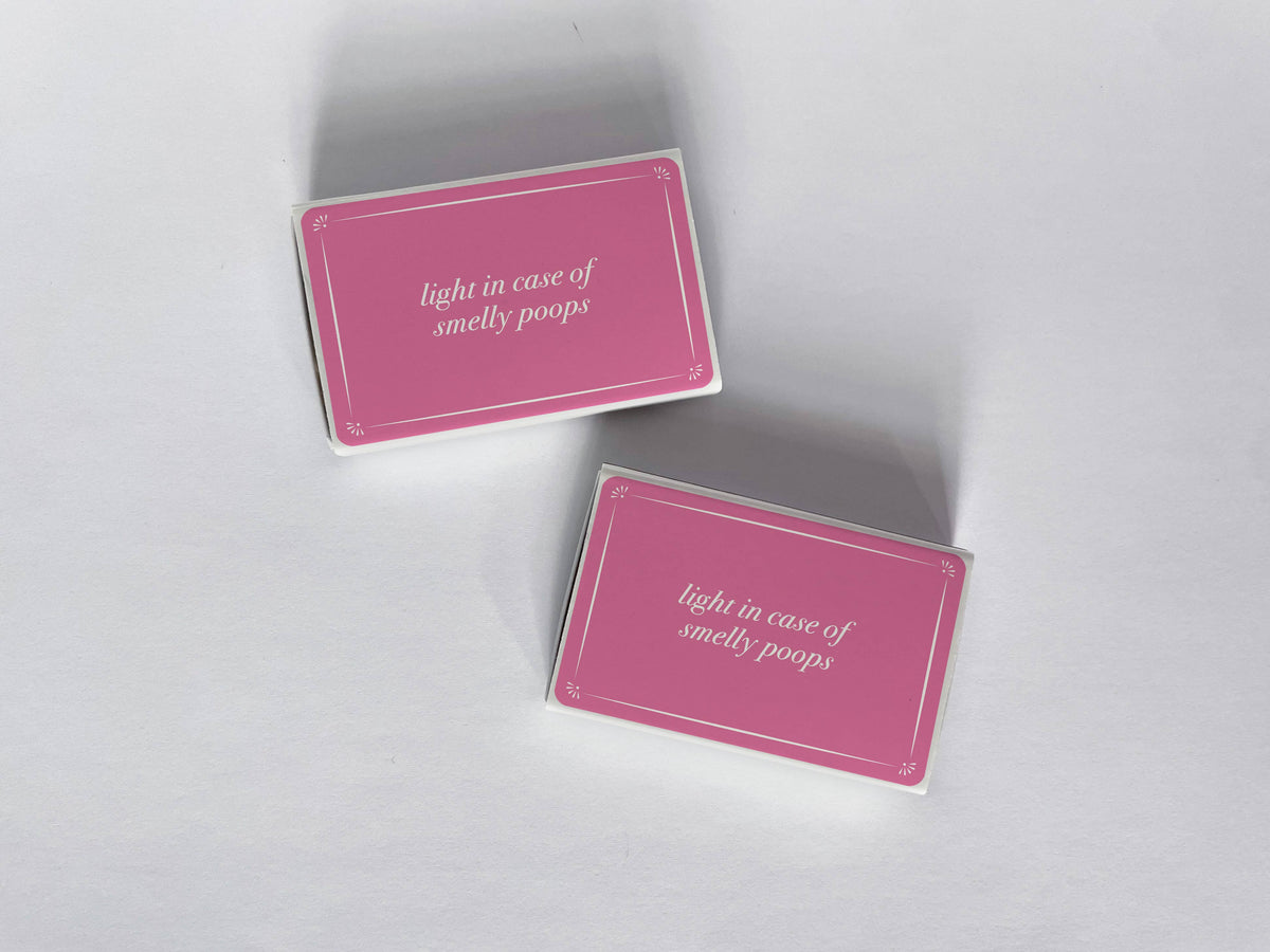 Light In Case of Smelly Poops Pink Matchbook