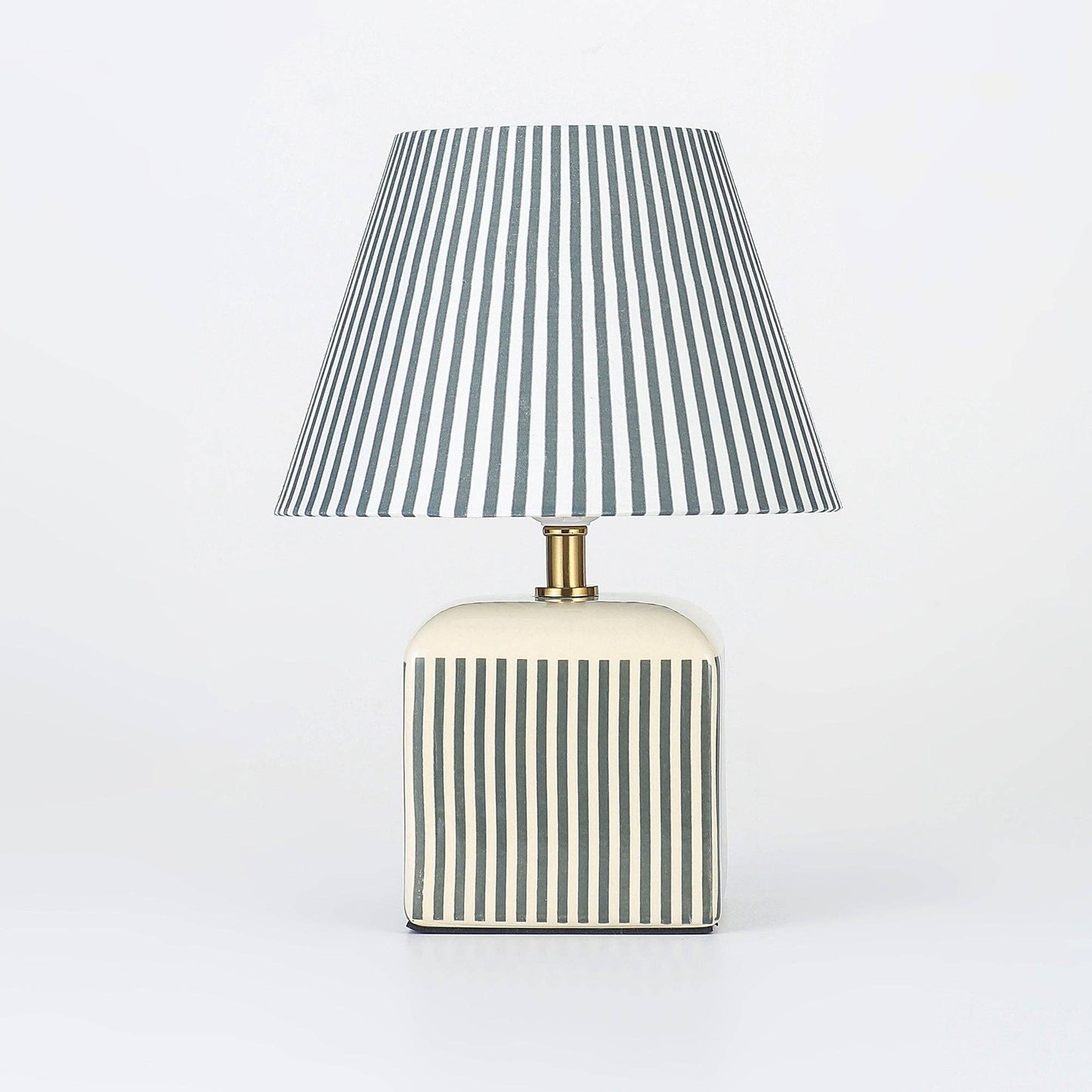 Amaris Ceramic Striped Table Lamp