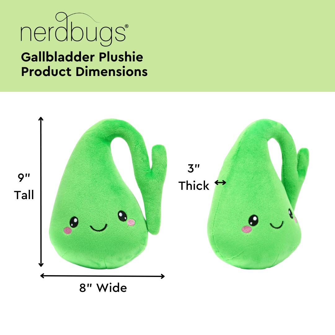 Gallbladder Plush Organ - Who you gonna gall? Stone buster!