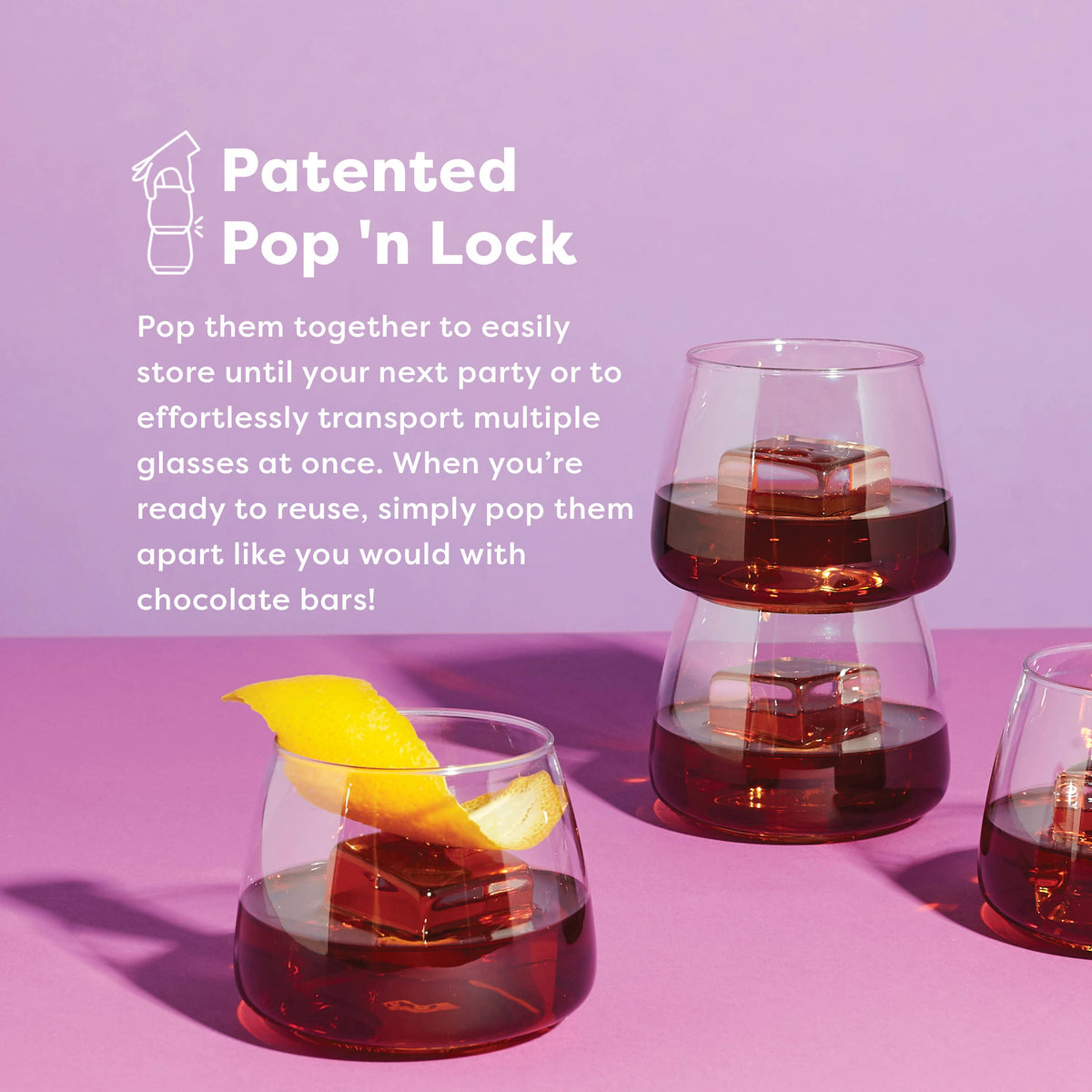 TOSSWARE POP Vino 12 oz  Plastic Wine Glasses, Set of 12