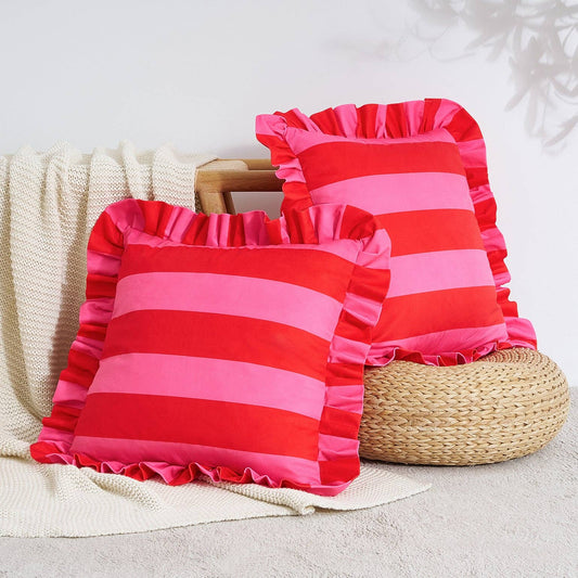 Quetzal Pillow - Hot Pink/Red