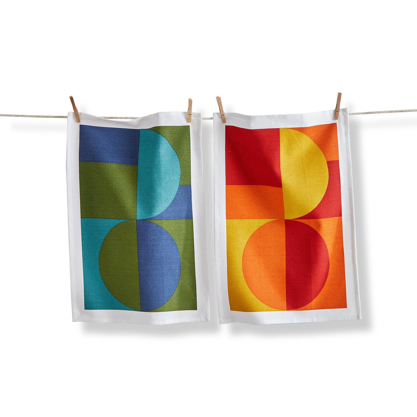 Everyday Multi Cotton Dishtowel Set of 2