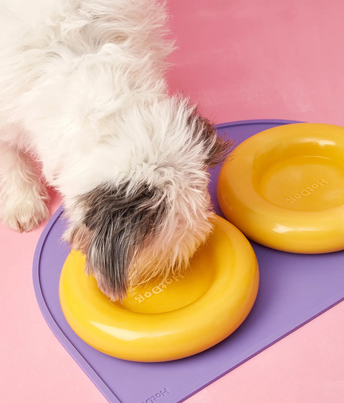 HotDog Ceramic Tubular Dog Feeder Large