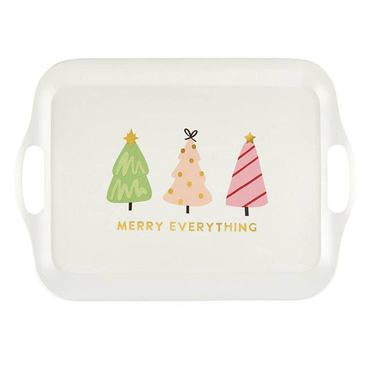 Merry Everything Bamboo Holiday Serving Tray