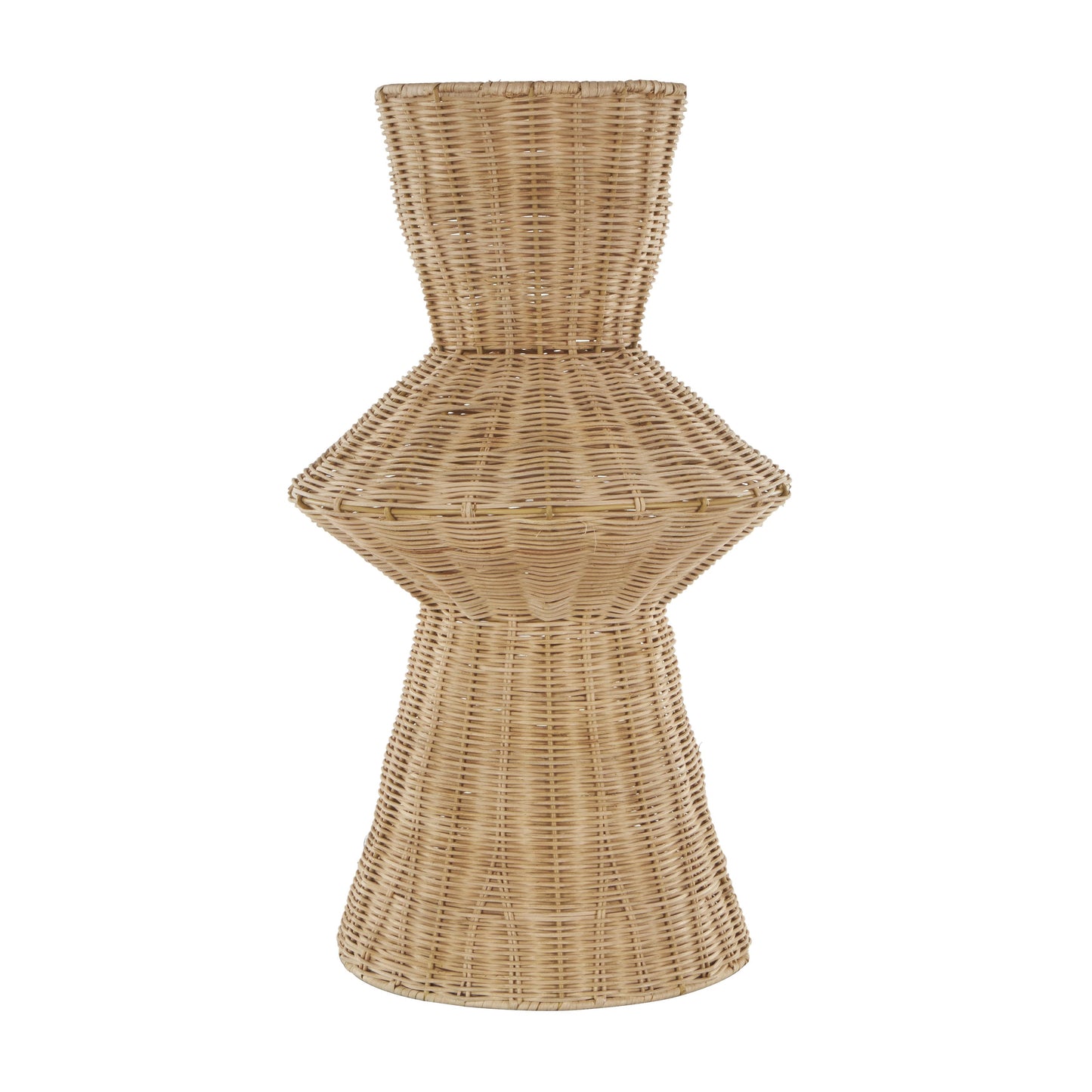 Farmhouse Brown Rattan Vase